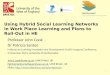 Cook   santos - hybrid social learning networks Learning Innovation and Development (ILIaD) Inaugural Conference