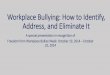 Human Resources Workplace Bullying  Presentation by Valerie A. Duncan