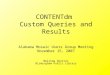 CONTENTdm Custom Queries and Results