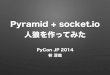 Pyramid + socket.io 人狼を作ってみた