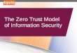The Zero Trust Model of Information Security