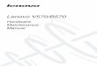 Lenovo V570B570 Hardware Maintenance Manual V1.0