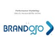 Performance Marketing: data & measurability online