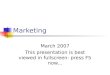 1. Marketing Notes From 2007 March- The Best You'Re Going to Get Guaranteed