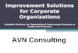 Improvement solutions for corporate organizations