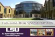 LSU Flores MBA: Specializations
