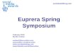 Presentation to Euprera Spring Symposium