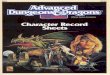 TSR 9264 AD&D Character Record Sheets 2nd Edition