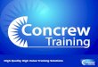Concrew training feedback for learning