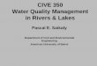Pascal Saikaly Lecture Water Quality Management 2010