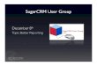 SugarCRM User Group ONLINE slides