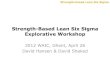 Strength Based Lean Sigma (David Hansen & David Shaked)
