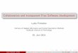 Collaborative and transparent Free Software development (presentation)