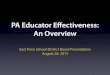 Educator Effectiveness: Session 1