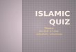 Islamic Quiz -Abu Bakr and Umar