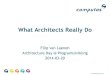 What Architects Really Do