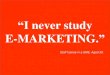 E-Marketing for marketers