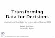 Transforming Data for Decisions