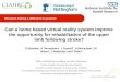 Can a home based virtual reality system improve the opportunity for rehabilitation of the upper limb following stroke?