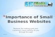 Importance of small business websites