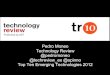 Tech Review's Top Ten Emerging Technologies 2012