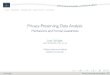 Joss Wright, Oxford Internet Institute (Plenary): Privacy-Preserving Data Analysis - Mechanisms and Formal Guarantees