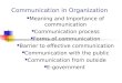 Communication in Public Organization