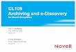 Archiving and e-Discovery for Novell GroupWise