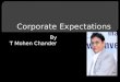 Corporate expectations