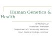 Human genetics & health