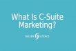 What is C-Suite Marketing?