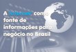 Internet como fonte de informação para negócios no Brasil