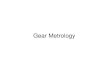 Gear metrology