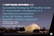 Successfully leveraging HP Quality Center for requirements management in a manufacturing environment