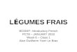 Bc004 F Pct8 January 10 Week 6 Class 1 LéGumes Frais Blog Version