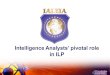 Pivotal role of Intelligence analysts in intelligence-led-policing