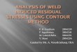 Weld induced residual stress