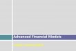 Advanced financial models