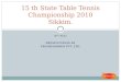 15th state table tennis championship