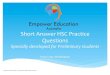 Year 11 preliminary   hsc practice short answer questions - Empower