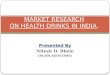 Market research  health drinks in india