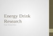 Task One // Energy Drink Research