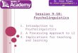 CTS-Academic: Module 2 session 8 psycholinguistics