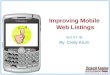 Improving Mobile Search Listings