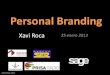 Personal branding xavier roca torruella (cast)