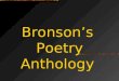 Bronson\'s Poetry Anthology