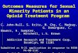 Outcomes Measures for Sexual Minority Patients in an Opioid Treatment Program
