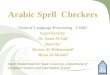 Arabic spell  checkers