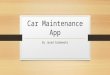 Car maintenance app