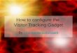 How Configure Visitor Tracking Gadget